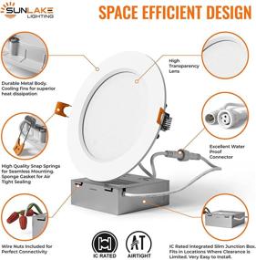 img 1 attached to Просветите ваше пространство с современным светильником Ultra Thin Recessed Dimmable Downlight