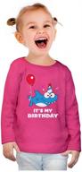 birthday toddler fitted sleeve t shirt girls' clothing for tops, tees & blouses logo