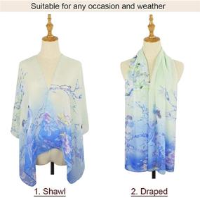 img 1 attached to Yusongirl Chiffon Lightweight Popular Scarves Women's Accessories and Scarves & Wraps