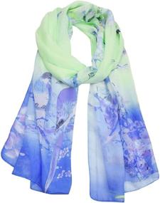 img 4 attached to Yusongirl Chiffon Lightweight Popular Scarves Women's Accessories and Scarves & Wraps