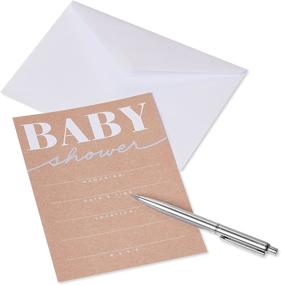 img 2 attached to 💌 Optimized for Search: American Greetings Kraft Baby Shower Invitations (25-Count)