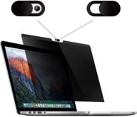 🔒 ez-pro 13-inch macbook air and macbook pro magnetic privacy filter (2018-2021), with camera cover slide - privacy, anti-blue light, anti-glare logo