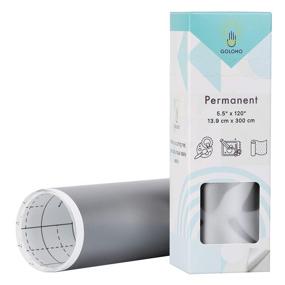 img 4 attached to 🟨 Bulk Roll of Permanent Smart Vinyl: 5.5”x 120” for Cricut Joy, Silver Adhesive Decal Sheets