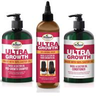 🌱 difeel ultra growth haircare set - includes 12 oz shampoo, 12 oz conditioner, and 8 oz hair oil logo