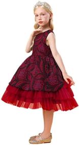 img 2 attached to 👗 VEOAY Girls High Low Party Dresses Princess 1-8 Years Ball Gowns Dress