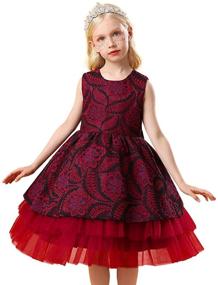 img 1 attached to 👗 VEOAY Girls High Low Party Dresses Princess 1-8 Years Ball Gowns Dress