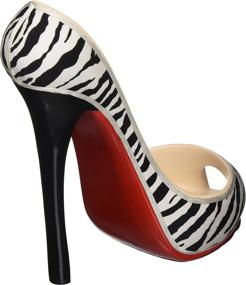 img 1 attached to Wild Eye Designs Zebra High Heel Bottle Holder: Stylish and Functional