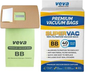 img 4 attached to VEVA 40 Pack Premium SuperVac Vacuum Bags for Handheld Models BB Work with All BB Series: BB180, BB280, BB850, BB870, BB880, BB900, BB1000, BB1100, BB1200