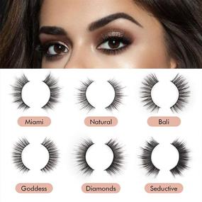 img 2 attached to Glowingwin Faux Mink Lashes: Natural Look 3D Volume False Eyelashes for Women - Handmade, Fluffy, Reusable (6 pairs)