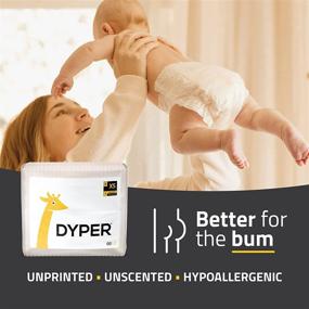 img 1 attached to DYPER Размер 1 Бамбуковые подгузники для младенцев: Натуральные и честные ингредиенты, альтернатива текстильным подгузникам, для дневного и ночного использования, гипоаллергенные и без запаха - 66 штук.