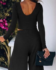 img 1 attached to 👗 WUSENST Stylish Sleeve Pocket Women's Clothing: Jumpsuits, Rompers & Overalls