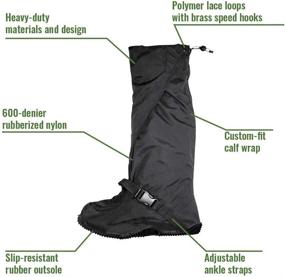 img 1 attached to 🐸 FROGG TOGGS Waterproof Overshoe and Gaiters: Ultimate Protection with Frogg Leggs Over-Boot Leggings