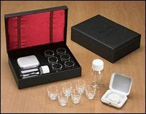 img 3 attached to 📦 Portable Cross Detail Faux Leather Box 6 Cup Communion Set: Ideal Travel Companion for Ministers and a Thoughtful Gift