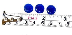 img 2 attached to 💎 Rastogi Handicrafts Tiny Gems Centerpieces: 100 pcs 10mm Flat Blue Glass Gems Crafts for Weddings & Decorations