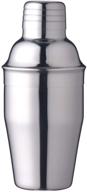 🍸 delidge cocktail mini martini shaker - stainless steel wine mixer with strainer and lid top, single serve martini (11.8oz / 350ml) logo