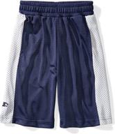 🏻 starter boy's 10" mesh short with side panel: exclusive on amazon - a perfect pick for active kids logo