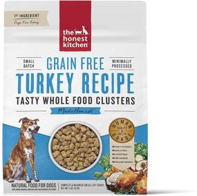 img 1 attached to 🐶 The Honest Kitchen Whole Food Clusters Сухой корм для собак высшего качества - Комбинация без клеток курицы, индюшки и говядины с 10 шт. салфеток PetFaves: Честный выбор для вашего дорогого пёсика.