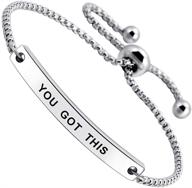 💪 sousyokyosam you got this: empowering thin bangle bracelet for women & teen girls, inspiring positive messages logo