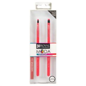 img 1 attached to 💄 MODA EZGlam Duo Ultra-Luscious Lips Makeup Brush Kit