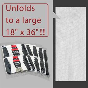 img 1 attached to 🛠️ S&amp;F STEAD &amp; FAST Tack Cloth, White 18” x 36”, 15-Pc Premium Quality Tack Cloths for Woodworking, Automotive Painting, Finishing, Sanding - Bulk Pack Tac Rags for Professionals, White