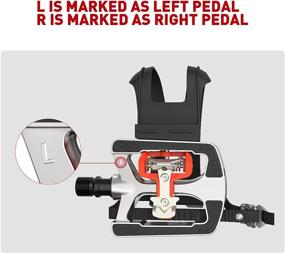 img 1 attached to 🚴 JOROTO Spin/MTB/Indoor Bike Pedals for Shimano SPD System with Toe Cages | Compatible with Peloton 9/16" | Truly Sealed Bearing Spindle | Updated Cleats