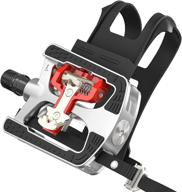 🚴 joroto spin/mtb/indoor bike pedals for shimano spd system with toe cages | compatible with peloton 9/16" | truly sealed bearing spindle | updated cleats logo