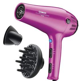 img 4 attached to 💖 Conair 1875 Watt Cord-Keeper Hair Dryer in Pretty Pink - Powerful and Convenient!