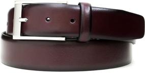 img 1 attached to Burnished Leather Belt 42 Navy Men's Accessories