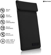 📱 silent pocket faraday bag smartphone sleeve: protect your privacy & secure your phone - leather or waterproof nylon options - signal blocking shield for iphone, samsung galaxy & more - ideal for travel, anti-hacking - available in multiple colors logo