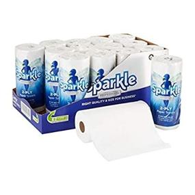 img 1 attached to Georgia-Pacific Sparkle 2-Ply Perforated Roll Paper Towels – 15 Rolls, 85 Sheets Each, White (2717714)