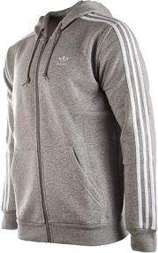 img 2 attached to Adidas Originals 3 Stripes Full Zip Sweatshirt Men's Clothing