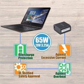 img 1 attached to 🔌 65W 20V 3.25A Slim Travel Power Supply Charger for Lenovo Yoga 900 700 Yoga 3 Pro 4 Pro, Ideapad 700s Convertible Ultrabook - AC Adapter Cord Replacement by WEETEN