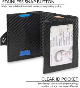 img 1 attached to 💼 Minimalist Slim Men's Credit Wallet