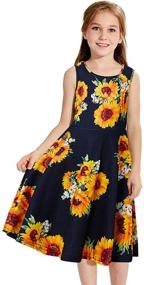 img 3 attached to 👗 Stylish and Playful: RAISEVERN Aquatic Printed Clothes Dresses for Girls' Clothing and Dresses