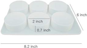 img 1 attached to WONBUZ 1 5Ounce Silicone Circular 6Cavity