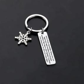 img 2 attached to ❄️ Gzrlyf Snowflake Keychain: Inspiring Advice and Motivation in Gifts