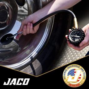img 1 attached to 🔧 Accurate and Reliable JACO EliteProPlus Tire Pressure Gauge - 160 PSI with Dually Air Chuck