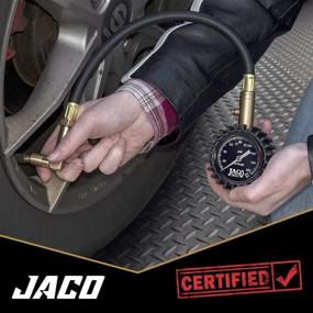 img 2 attached to 🔧 Accurate and Reliable JACO EliteProPlus Tire Pressure Gauge - 160 PSI with Dually Air Chuck