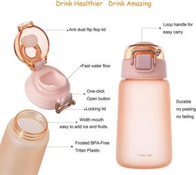 img 1 attached to EVEPURE Pink Kids Water Bottle - BPA Free 17 oz/500ml Tritan Water Bottle for School - Blush Pink - Ideal for Girls