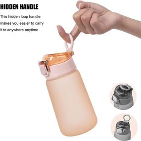 img 3 attached to EVEPURE Pink Kids Water Bottle - BPA Free 17 oz/500ml Tritan Water Bottle for School - Blush Pink - Ideal for Girls