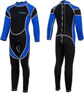 🏊 ireenuo kids wetsuit - 2.5mm neoprene full wet suit for boys and girls - ideal for diving, swimming, surfing, snorkeling, and wading logo