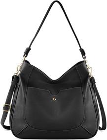 img 4 attached to Handbags Leather Shoulder Crossbody Multi Pockets Women's Handbags & Wallets