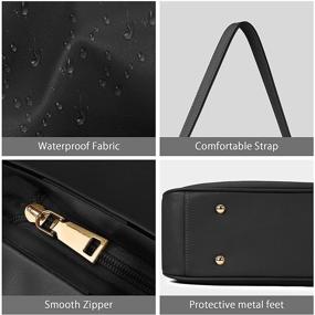img 2 attached to Handbags Leather Shoulder Crossbody Multi Pockets Women's Handbags & Wallets