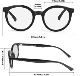 img 2 attached to 👓 Blue Light Blocking Glasses - Stylish Computer Gaming Eyewear for Women, Men, and Teens - Anti-Eyestrain Blue Blocker Glasses