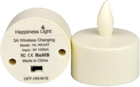 img 1 attached to HL Replacement Inductive Tea Lights, 6PCS Warm White - A Must-Have for Tea Light Holders (Replacement Only)