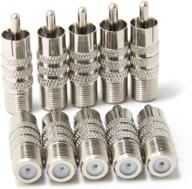 ancable 10 pack f type female adapter logo