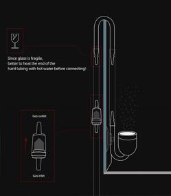 img 2 attached to 🐠 Clscea CO2 Diffuser Atomizer for Aquarium Glass with Check Valve and Suction Cup