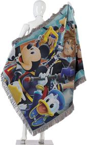 img 2 attached to 🔑 Disney's Kingdom Hearts 'Ready for the Road' Tapestry Throw Blanket - 48" x 60" Multi Color