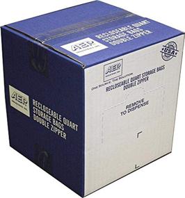 img 1 attached to AEP Industries Clear Quart Storage Bags 🔒 with Zipper Seal - Pack of 500 (ZIP1QS500)