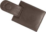 genuine leather credit pocket by bullz logo